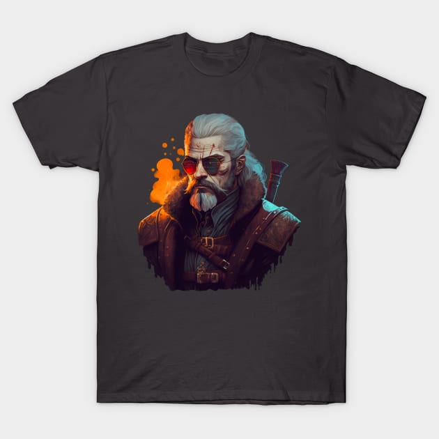 Retro Geralt T-Shirt by Vaelerys